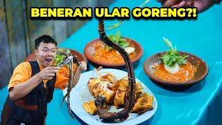 PENYETAN ULAR GORENG?! SAMBALNYA PEDAS MAMPUS! SEKALI NYAMBEL 250 CABE!