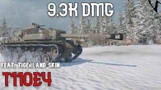 T110E4 feat. Tigerland Skin: 9.3K Damage: WoT Console - World of Tanks Console