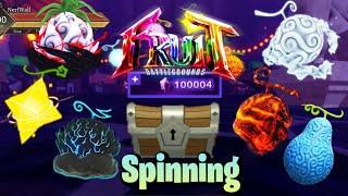 Spending 110K+ Gems in Fruit Battlegrounds  (Spinning Mythical’s & Legendary’s!)