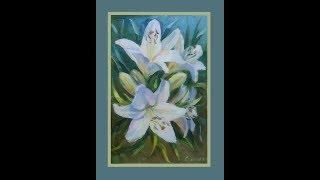 Живопись масляными красками. Лилии. Урок Oil painting. Lilies Lesson