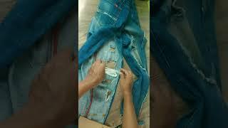 Ripped jeans // tutorial perbaiki celana jeans robek #diy #handmade #tutorial