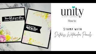 Unity Quick Tip: Stamping with Watercolor Pencils