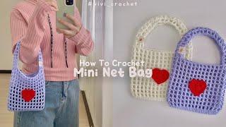 ️ How To Crochet Mini Net Bag | Simple and Easy ️