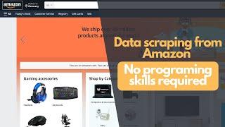 How to scrape data from Amazon