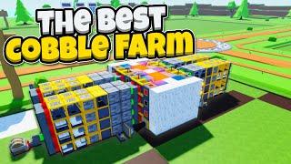 *NEW* The Best Cobble Farm!! Block Tycoon ROBLOX