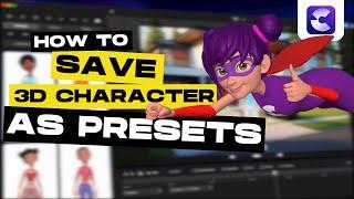 CreateStudio - Save Custom 3d Characters as Presets [NEW UPDATE]