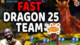 First try at building Dragon 25 SPEED RUN team (Poison Explosion) | Raid: Shadow Legends