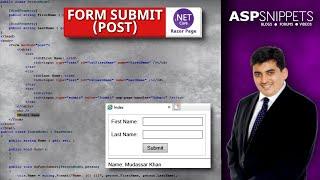 How to Submit (Post) Form in ASP.Net Core Razor Pages