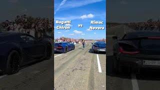 Drag race: Bugatti Chiron vs Rimac Nevera