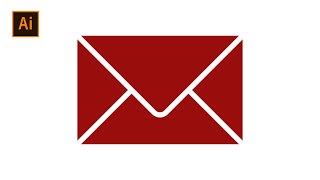 How to create email/letter icon in illustrator