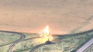 Ukrainian HIMARS MLRS attacked Russian Tor-M2 air defense system