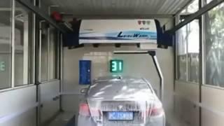 Automatic Car Wash Tunnel with Machine