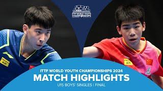 Li Hechen vs Tang Yiren | U15 BS Final | ITTF World Youth Championships 2024