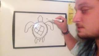 Fun Drawing Tutorials 4 Kids: Ep 3- How 2 Draw A Sea Turtle