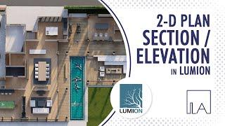 2D PLAN/SECTION/ELEVATION in Lumion