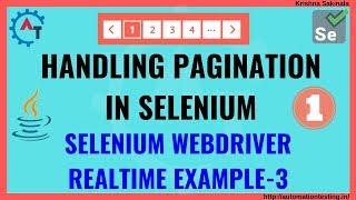 How to Handle Pagination in Selenium Webdriver | How to Handle Dynamic WebTable |Webtable Pagination