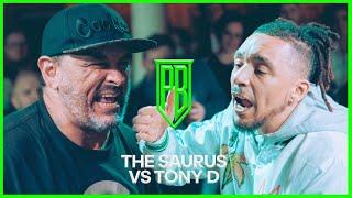  The Saurus vs Tony D 󠁧󠁢󠁥󠁮󠁧󠁿 | Premier Battles | Rap Battle