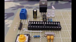 My first homemade Arduino with ATmega328P AVR microcontroller - Arduino for beginners