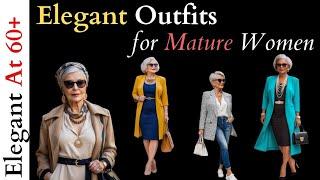 30 Elegant Outfits for Mature Women - Classy 60 years Old Women Clothes