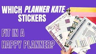 THE TEST! PLANNER KATE STICKERS IN A HAPPY PLANNER!