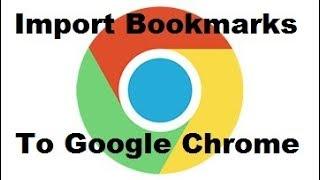 Import Bookmarks From Firefox To Chrome