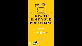 How to edit your PDF online