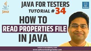 Java for Testers #34 - How to Read Data from Properties File