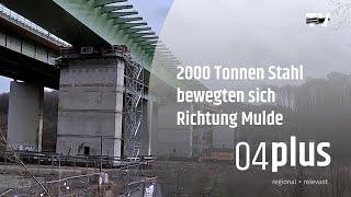 2000 Tonnen Stahl bewegten sich in Richtung Mulde