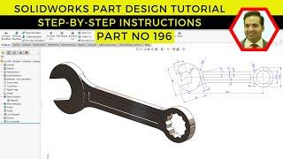 SolidWorks Part Design Tutorial: Step-by-Step Guide | Part No 196