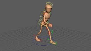 3D | Bony walk Cycle Angry version