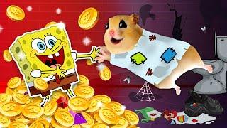 Rich vs Poor - Hamster, Do You Want to Be a Rich Kid | SpongeBob helps hamsters become rich