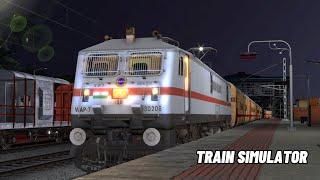 Indian Railways Train Simulator Pc Gameplay || Full Night Journey With Heavy Traffic