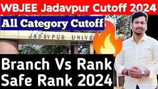 WBJEE Jadavpur University Cutoff | Jadavpur University All Category Cutoff | JU Branch Vs Rank
