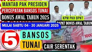 MANTAB PAK PRABOWO ‼️ PERCEPATAN PENCAIRAN BANSOS JANUARI 2025 (5) BANTUAN INI SEGERA CAIR