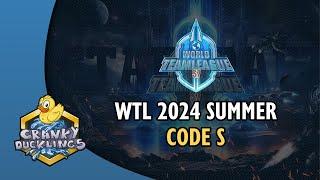 #WTL 2024 Summer: Code S - Round 8 Day 2 with Light_VIP | Team League | !patreon