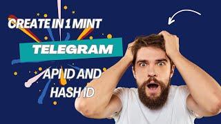 how to get telegram api id and hash #telegram #timessaving #technology