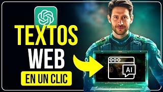 Cómo ESCRIBIR textos PERFECTOS para un PÁGINA WEB con CHATGPT 