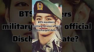 BTS members military service official Discharged date..!!!#bts #kpop #army #happy #day #️