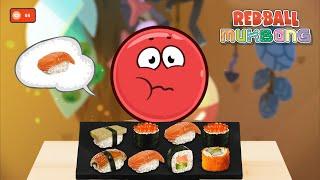 Red Ball 4 Mukbang Animation ASMR Eat Sushi • MUKBANG ASMR Ep 3