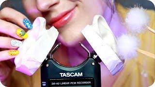 ASMR Tascam Tingles  Oil Ear Massage, Ear Cleaning, Brushing, Glass Dropper, Whisper +