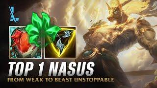 Wild Rift NASUS - TOP 1 Lunar Guardian Nasus S14 Ranked Gameplay + Build