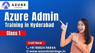 Azure Admin Training In Hyderabad Class 1 - Azure Trainings