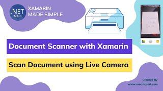 Document Scanner in Xamarin | Maui | Xamarin.Forms - Scan Document from Camera #ScanDocumentXamarin