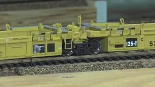 Atlas Masterline ,Thrall 53 foot articulated well cars. Review and tips.