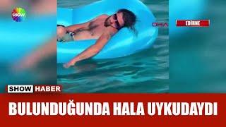 Deniz yatağında uyuyakaldı!