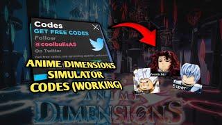 NEW Anime Dimensions Simulator Codes | Roblox Anime Dimensions Simulator (2024)