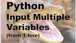 210-Python - User Input Multiple Variables On 1 Line of Input!