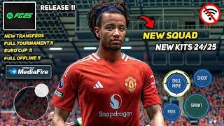 FIFA 16 MOD EA FC 24 Android OFFLINE | New Update Transfers & Kits 24/25 Real Face Graphics HD