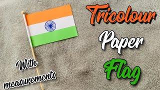 paper flag making | Tricolour flag with measurements |  Happy Independence Day India...