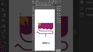 Creating a Logo in Under 30 sec Using Adobe Illustrator #trendingshorts #viralshort